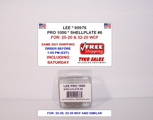 LEE 90976 * LEE PRO 1000 SHELL PLATE #6 * 32/20, 25/20 AND SIMILAR ...