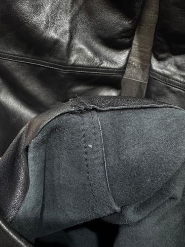 Vintage Y2K Black Motorcycle Leather Pants Rare Men’s Size 56 - Picture 20 of 24