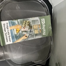 OnDisplay Turntable Lazy Susan Organizer Refrigerator 360* Clear Fridge NWT