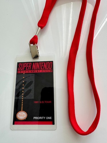 Nintendo Employee Badge | 1991 U.S. Tour Badge 🔥 VERY RARE - Picture 2 of 3