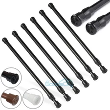 2-6PCS Heavy-Duty Steel Tension Curtain Rod Pole for Window Door Bathroom Bar