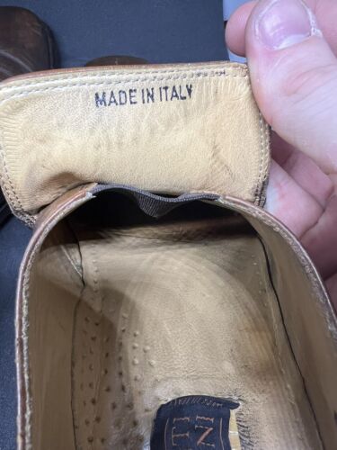 MERCANTI FIORENTINI BROWN LEATHER 6320 LOAFER SHOE 11 1/2M Good Year Soles - Picture 9 of 11