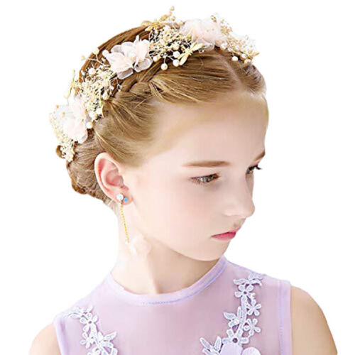 Blumenmuster Prinzessin Hochzeit Kopfstück getrocknete Blume Stirnband Libelle C1I9 - Bild 1 von 9