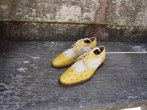 ZAPATOS DERBY CHURCH’S ESPECTADOR CUERO AMARILLO SARGA ARENA EU37 UK4 MUJER EXCELENTES - Imagen 4 de 12