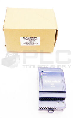 NEW TDK LAMBDA DSP30-15 DIN RAIL POWER SUPPLY 100-240VAC 47-63HZ 800MA 15VDC 30W