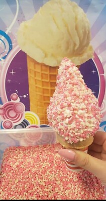 ECLAIR short cake crunch Ice Cream cake Topping 2 lbs. STRAWBERRY crunchies