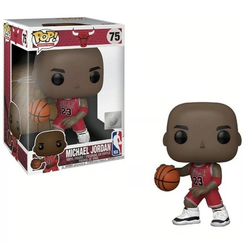 NEW SEALED  JUMBO 10" Funko Pop Figure  Michael Jordan #75 Bulls Red Jersey KOBE - Picture 2 of 5
