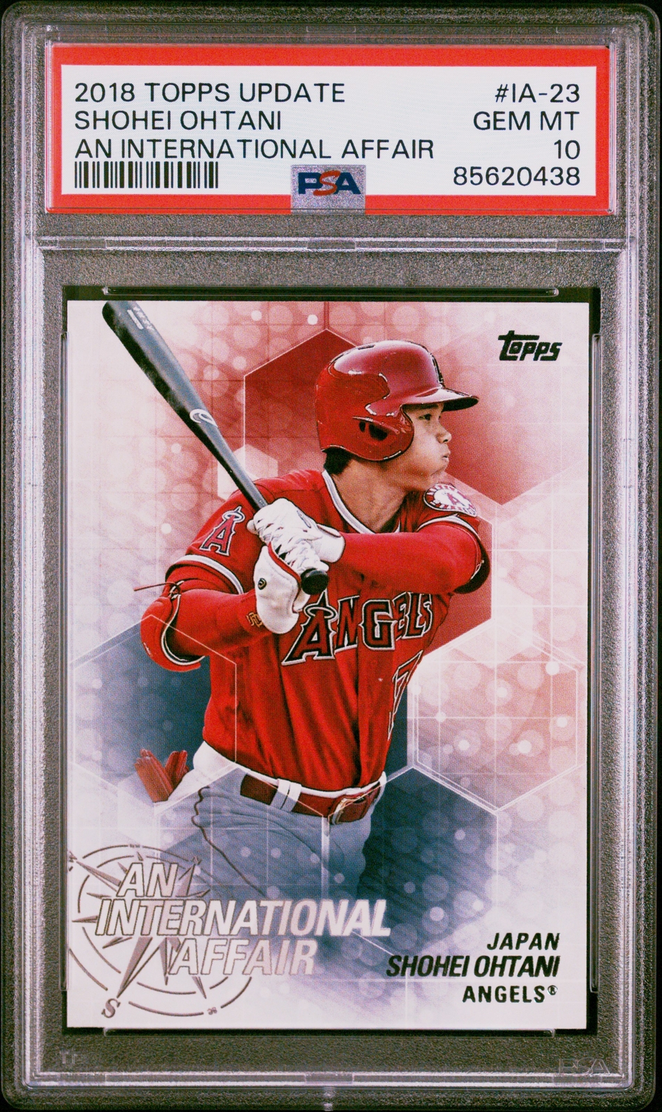 PSA 10 SHOHEI OHTANI 2018 TOPPS UPDATE INTERNATIONAL AFFAIR Rookie RC GEM MINT
