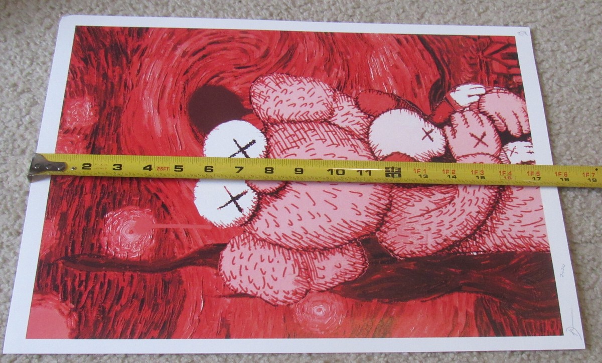 2020 Print, Signed & Dated, Death NYC tribute to KAWS-X 2020 Print, Signed & Dated, Death NYC tribute to KAWS-X