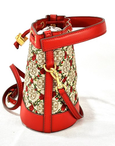 New Tory Burch T Monogram and Flower Patterns Embroidered Crossbody Bucket Bag - Bild 5 von 6