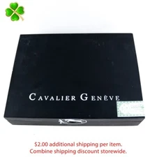 Cavalier Geneve Toro Empty Wood Cigar Box 9.5" x 7.25" x 1.75"