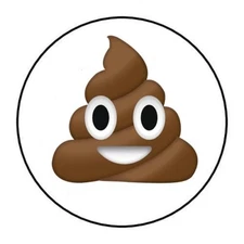 POOP EMOJI ENVELOPE SEALS LABELS STICKERS PARTY FAVORS