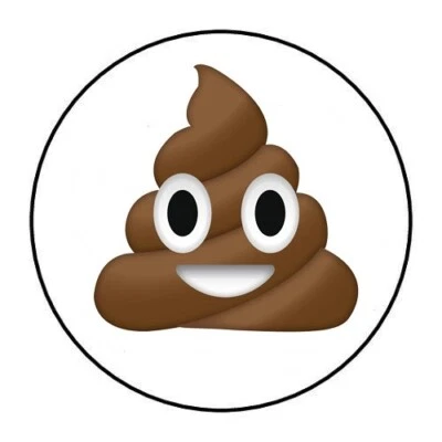 PARTY FAVORS EXPRESS POOP EMOJI ENVELOPE SEALS LABELS STICKERS PARTY FAVORS