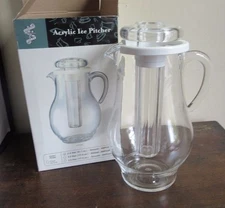 Service Ideas Acrylic Ice Pitcher. NEW. 2.4 liter AWP24BS