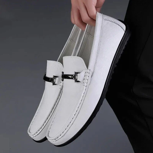 Mens Business Men Slip-on Shoes All-Match Shoes Loafers Handmade Driving Flats - Picture 19 of 32
