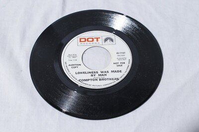 Compton Brothers Audition Promo DOT 45 Record Everybody Needs Somebody/Lonelines