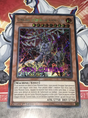 Yu Gi Oh Karte GIZMEK KAKU, DER HIMMLISCHE OBERSTE LEUCHTENDE HIRSCH IGAS-FR024