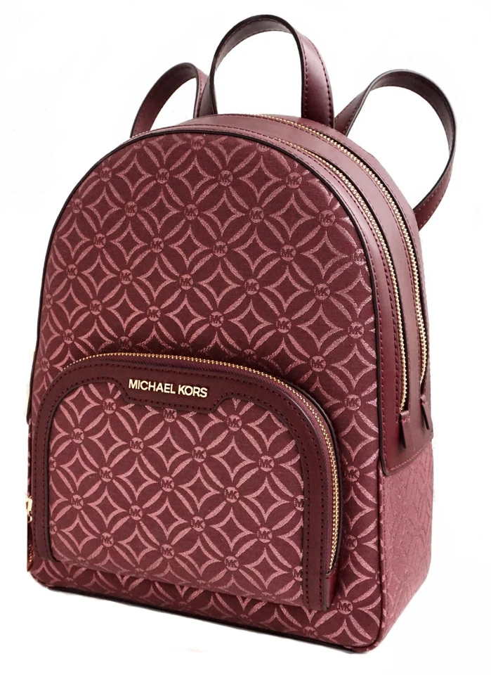 Michael Kors Rucksack Tasche Jaycee MD PKT Backpack Logo Oxblood Multi neu