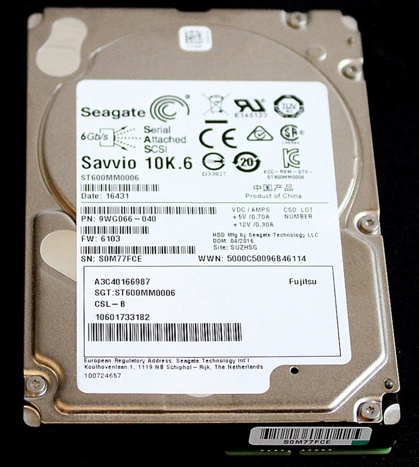 Seagate ST600MM0006 10k.6 HDD SAS Festplatte 2.5" 600GB