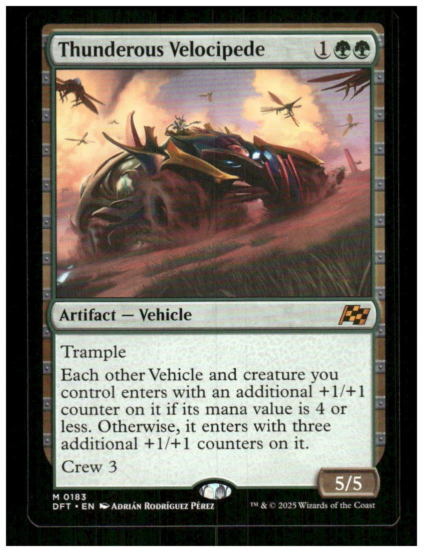 Thunderous Velocipede 183 Mythic Aetherdrift Magic: The Gathering Near Mint