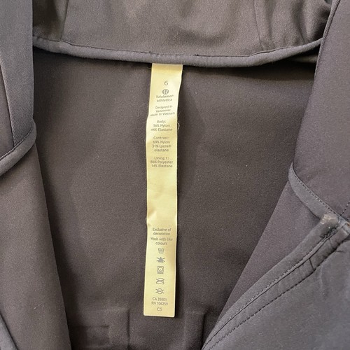 Lululemon sportliche Damenjacke blau marineblau Signatur Kapuze Größe 6 Activewear - Bild 8 von 10