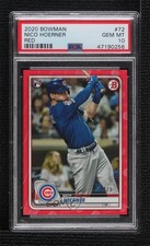 2020 Bowman Red 4/5 Nico Hoerner #72 PSA 10 GEM MT 0s2