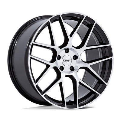 TSW Wheels TW002 LASARTHE 18x10.5 5x112 35mm Black/Machined TW002BD18055735