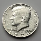 1974 Kennedy Half Dollar— No Mint Mark —