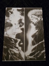 Jujitsu Kaisen Gojo vs Sakuna laser engraved custom wood canvas