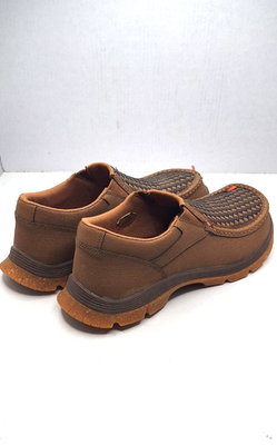 Twisted X Men's Driving Clay Cocoa Moc Slip-On Leather Boots Size