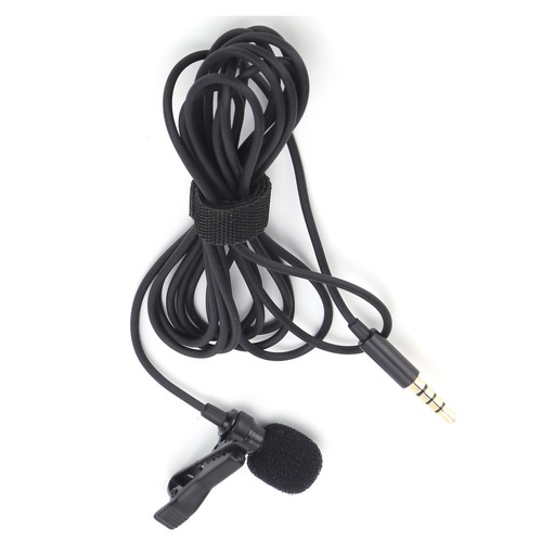 Micrófono lavalier con cable clip en solapa Lav Mic Mini portátil reductor de ruido - Imagen 12 de 23