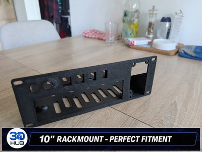 2U 10'' Rackmount Mini-ITX Flex ATX PSU Case - 4 RJ45