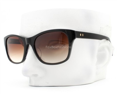 Paul Smith Sunglasses Polished Onyx Black on Blue Horn PS 782 OXBLS No Case 