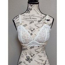 AERIE Vintage Lace Plunge Push-Up Bra - 32D - NEW NWT