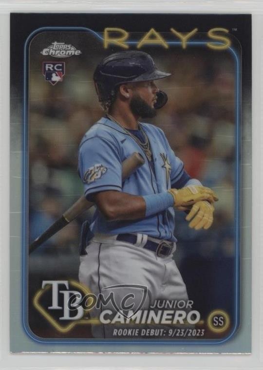 2024 Topps Chrome Update Debut Refractor Junior Caminero #USC193 Rookie RC
