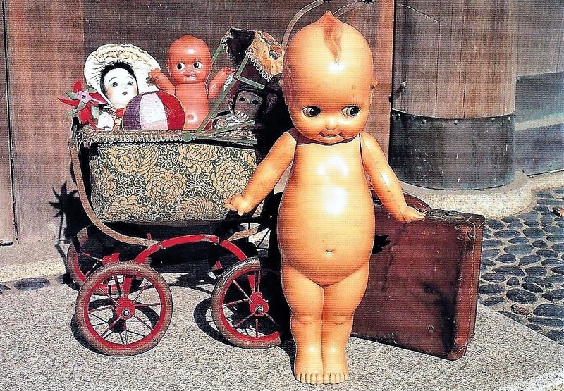 6 Baby Carriage Kewpie Post Cards  measure 5 7/8 x 4 inches with Rose O'Neill