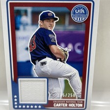 Panini 2023 Stars & Stripes Carter Holton USA Material USAM-CH /250