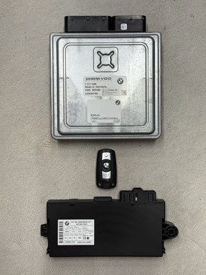 2006-2010 BMW 328i 3.0L E92 Manual Engine Computer CAS Key Set DME MSV80 7577068