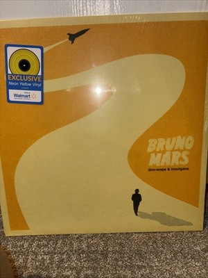Bruno Mars doo-wops & hooligans Neon Vinyl LP Ex New Sealed