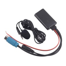 Bluetooth Music Radio AUX Audio Cable Adapter w/ Mic Fit For Alpine KCE-237B