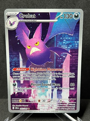 #ad Pokemon Crobat 093 086 Chaos Rising Holo Near Mint $5.42