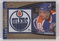 2013-14 Upper Deck Edmonton Oilers Team Logo Craig Simpson #TL-10 Patch i9i