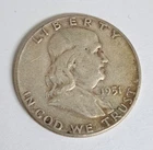 1951 Benjamin Franklin Half Dollar Coin