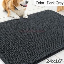Dog Door Mat For Muddy Paws 24X16, Absorbs Moisture and Dirt, Absorbent Non-Slip