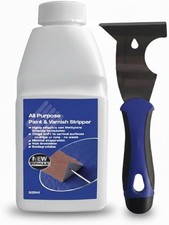 All Purpose Paint & Varnish Remover Stripper 500ml With 5-In-1 Scraper Tool