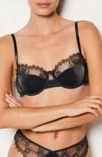 Etam Twist Nº9 Underwire Balconette Bra in Anthracite Size 34B