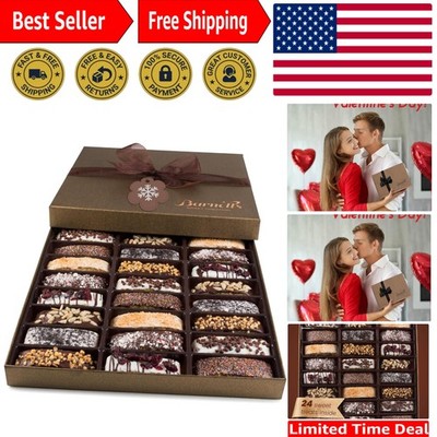 Luxury Chocolate Biscotti Gift Basket   Delight in 24 Irresistible Treats