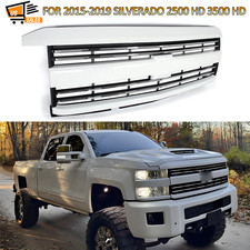Summit White Chrome Grille For 2015-2019 Silverado 2500 Hd 3500 Hd Lt Ltz Wt
