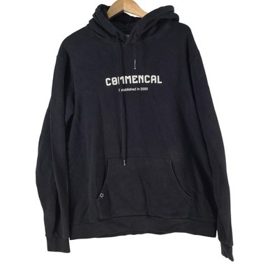 Commencal Hoodie Mens L Black Jumper Cycling Fleece Pullover 132006