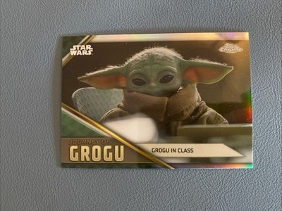 Star Wars Karte Topps Chrome 2023 Journey Of Grogu JG-11 Grogu In Class